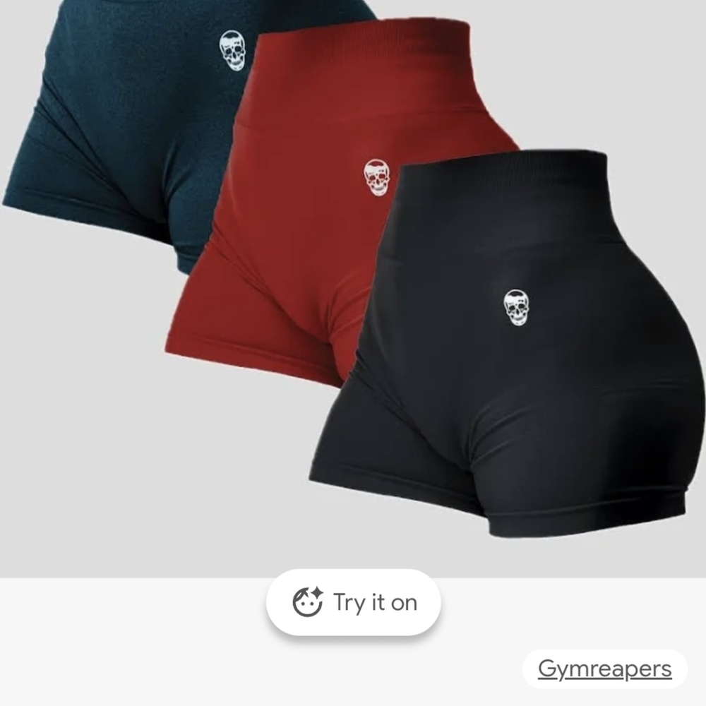 Gymreapers Women's Athletic Shorts - Black, Red, Blue